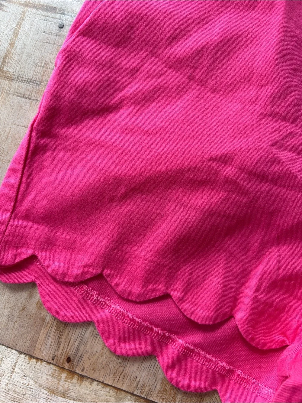 Crewcuts Girls Scalloped Hem Pink Shorts size 10